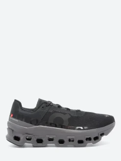 On - Women's Cloudmonster in Black and Magenta