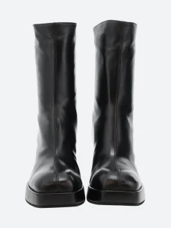 Open Close - Plata 02 in Black Nappa (Black)