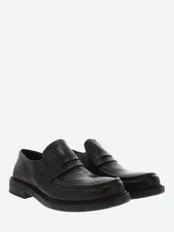 Open Closed - Travis 02 Penny Loafer in Black Mousse