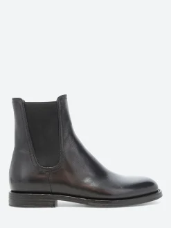 Pantanetti - Plaine Chelsea Boots in Kinder Nero