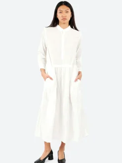 Pas de Calais - Classic Crinkle Dress in White