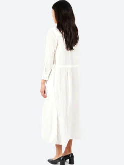Pas de Calais - Classic Crinkle Dress in White