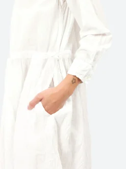 Pas de Calais - Classic Crinkle Dress in White