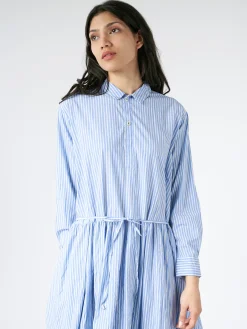 Pas de Calais - Stripe Flare Dress in Blue
