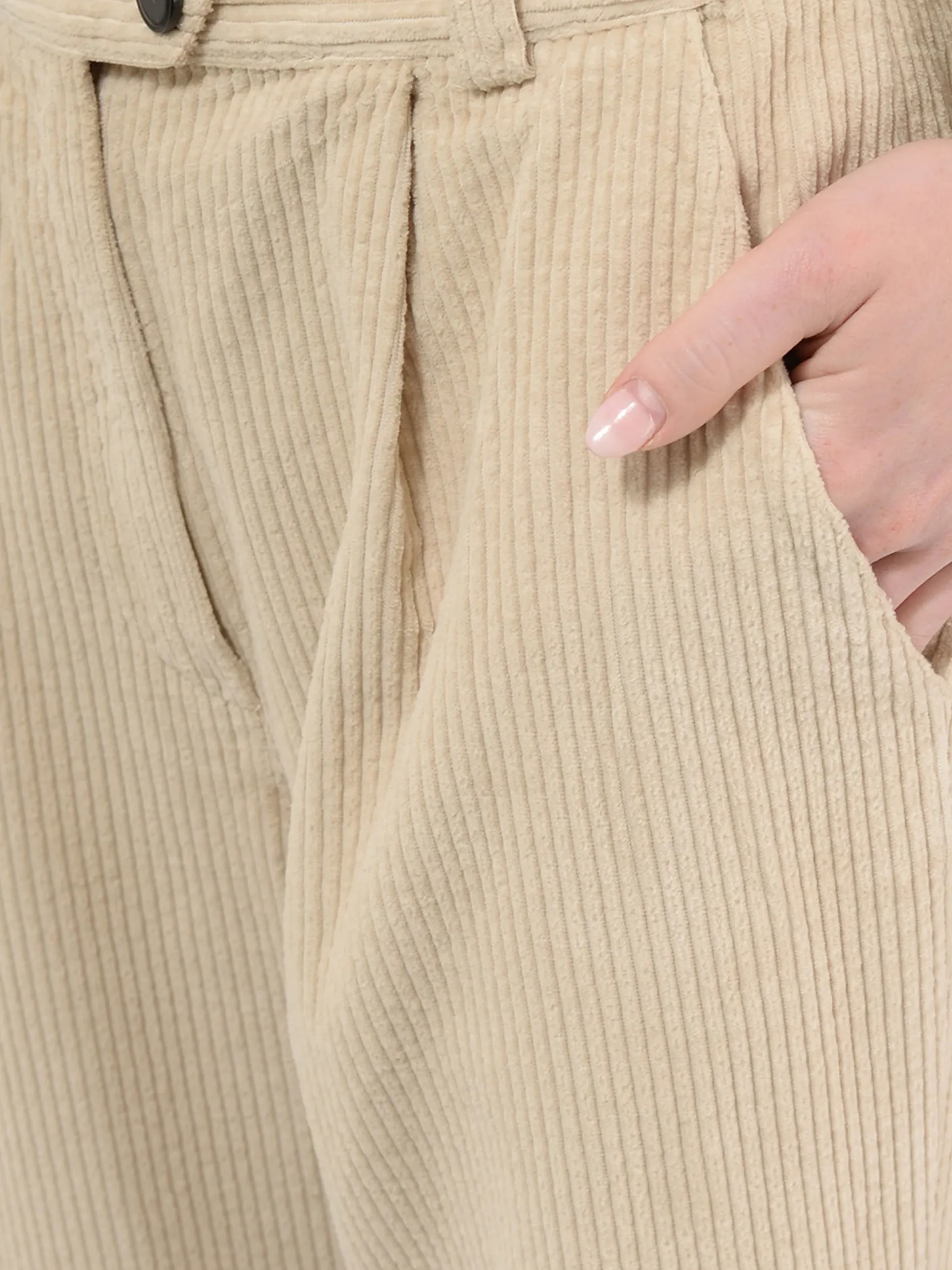 Pomandere - 7178 Pleat Pant in Ice