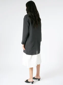 Pomandere - Double-Breasted Coat in Anthracite