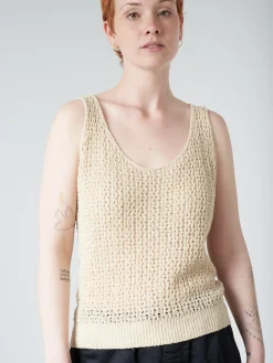 Pomandere - Knit Tank in Pearl