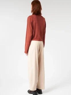 Pomandere - Knitted Polo in Brick