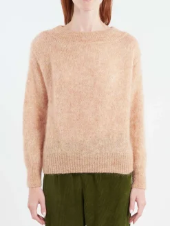 Pomandere - Mohair Crewneck Sweater in Magnolia