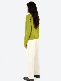 Pomandere - Striped Crewneck in Apple