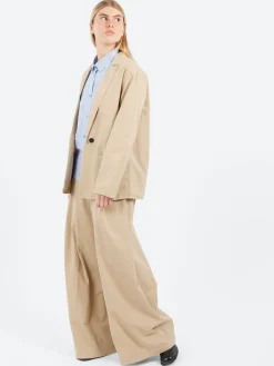 Pomandère - Cotton Gabardine Jacket in Sand