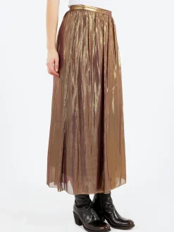 Pomandère - Metallic Skirt in Gold