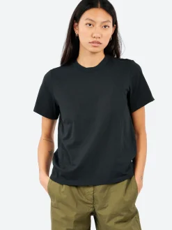Pomandère - Unevenely-Dyed Cotton Jersey T-Shirt in Black