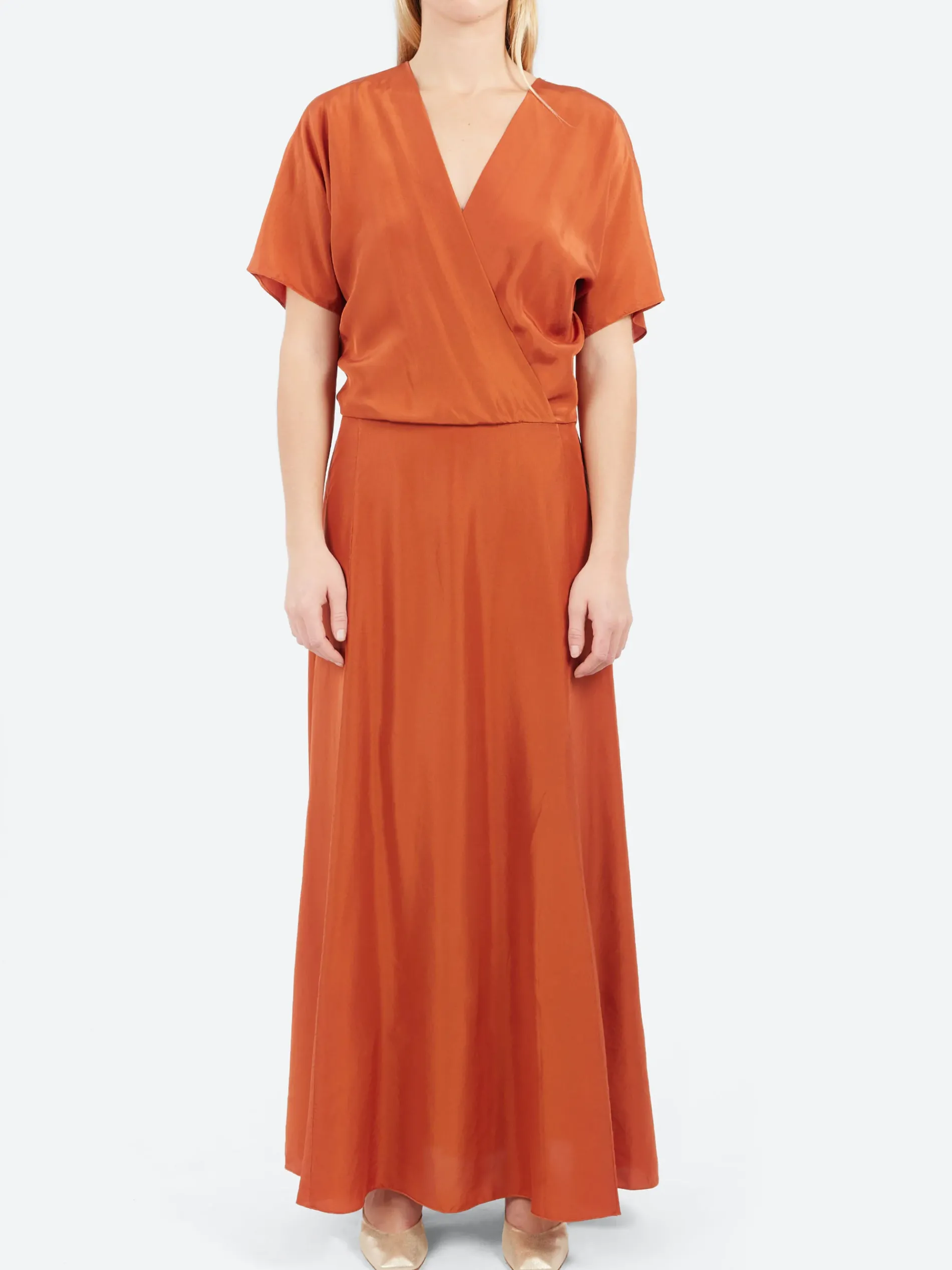 Pomandère - Wrap Dress in Maple