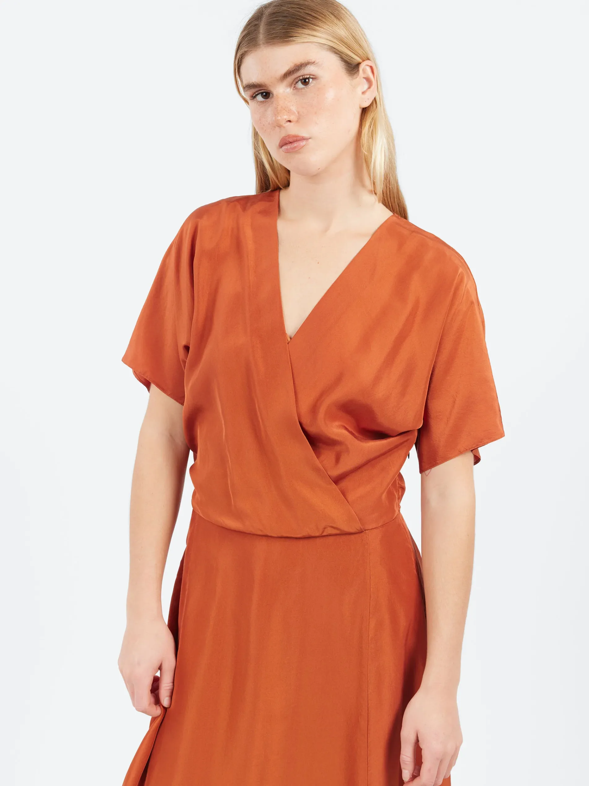 Pomandère - Wrap Dress in Maple