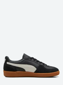 Puma - Palermo Women's Leather Sneakers in Black, Grey and Gum