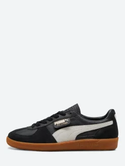 Puma - Palermo Women's Leather Sneakers in Black, Grey and Gum