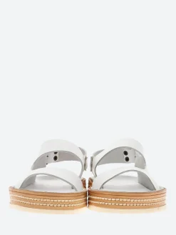 Punto Pigro - Alpha 3 Two Strap Sandal in Bianca Vacchetta