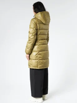 Quartz Co. - Lucia Hooded Down Puffer Jacket in Khaki