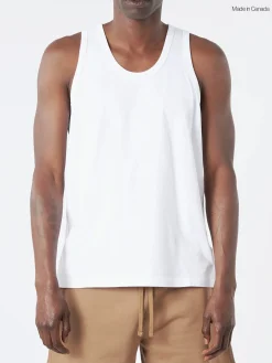 Reigning Champ - Lightweight Jersey Tank Top in White
