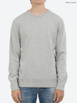 Reigning Champ - Lightweight Terry Crewneck in Heather Grey