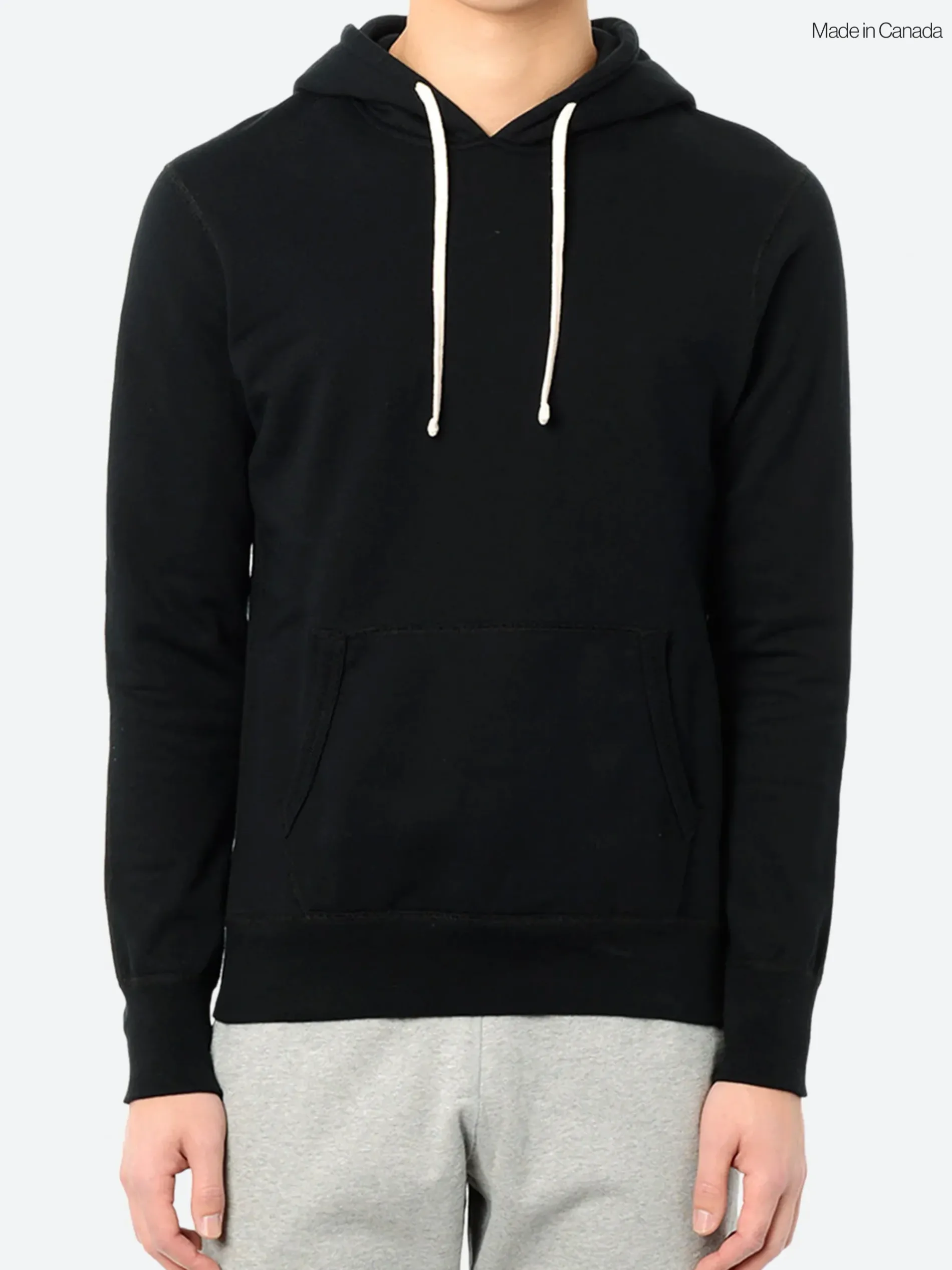 Reigning Champ - Midweight Terry Pullover Hoodie in Black