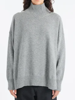 Roberto Collina - Open Sides Turtleneck in Grigio