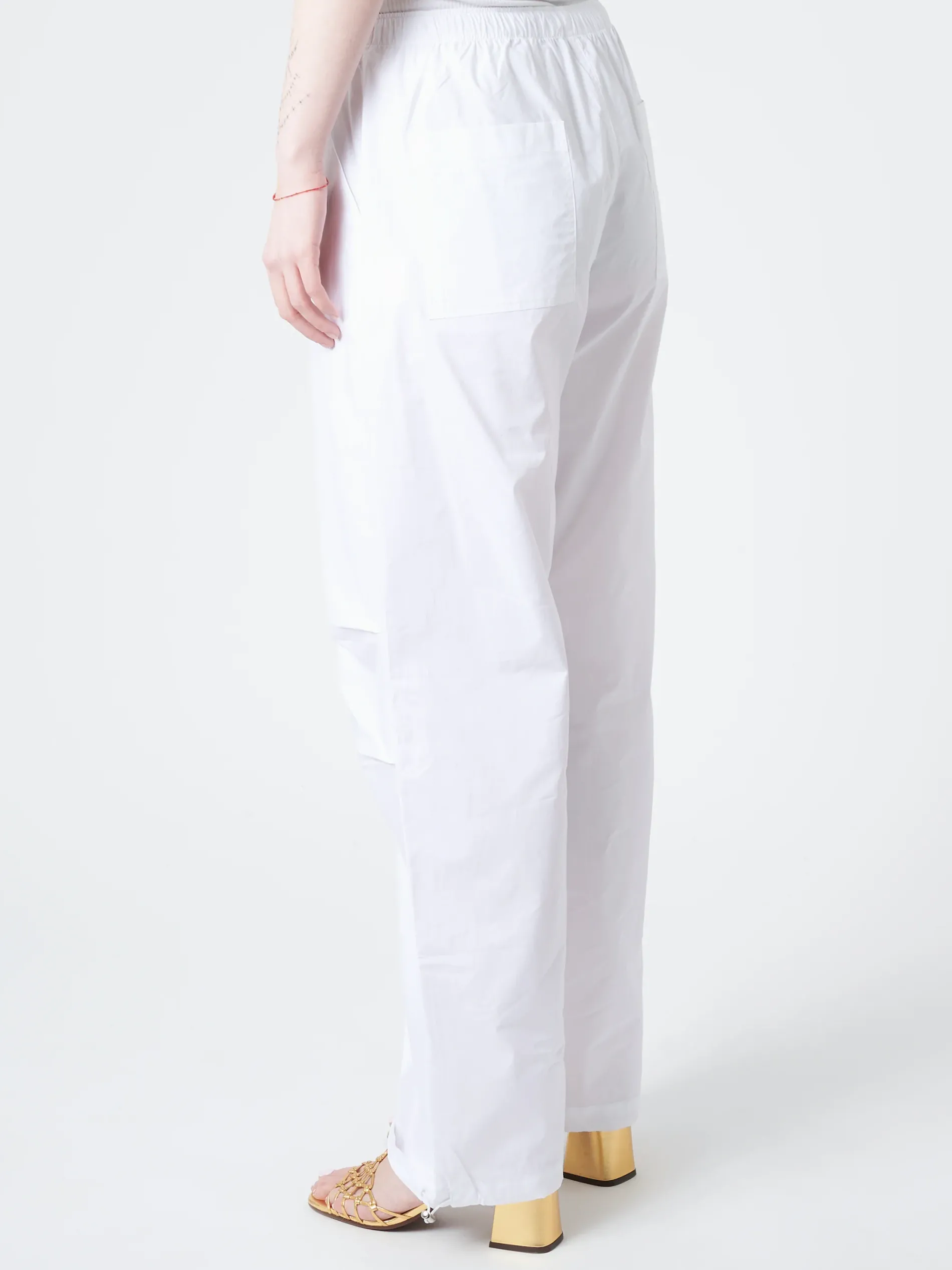 Roberto Collina - Parachute Pants in Bianco