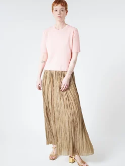Roberto Collina - Pleated Skirt in Khaki