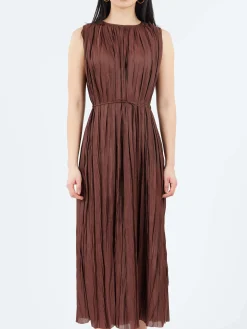 Roberto Collina - Plissé Dress in Cacao