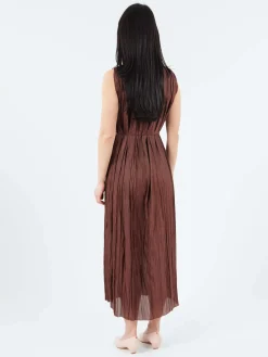 Roberto Collina - Plissé Dress in Cacao
