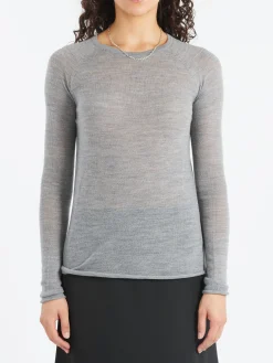 Roberto Collina - Semi Sheer Top in Grigio