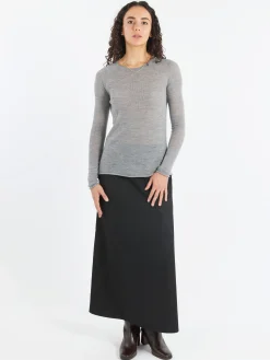 Roberto Collina - Semi Sheer Top in Grigio