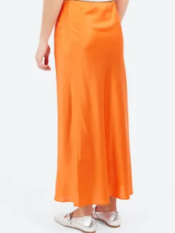 Roberto Collina - Silk Slip Skirt in Corallo