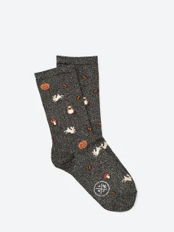 Royalties Paris - Autumn Socks in Nero
