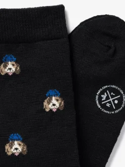 Royalties Paris - Elliot Beagle Socks in Nero