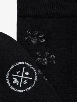 Royalties Paris - Pompon Socks in Nero