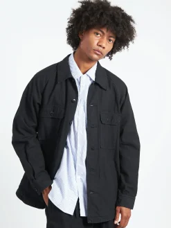 Sage de Cret - Back Satin Jacket in Black