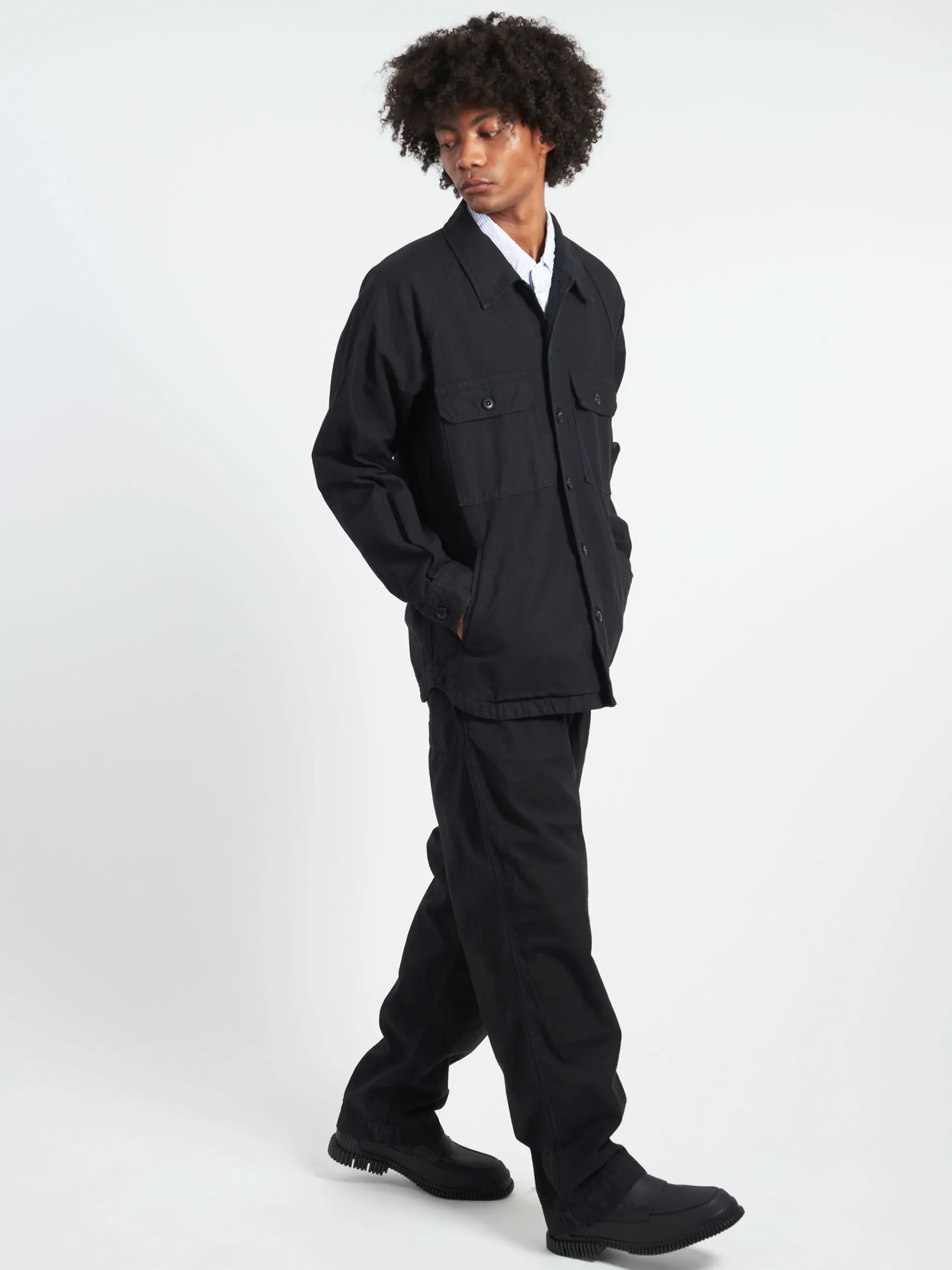 Sage de Cret - Back Satin Jacket in Black