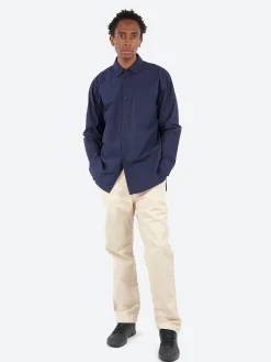 Sage de Cret - Crinkle Typewriter Shirt in Navy