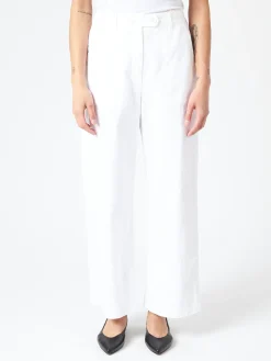 Sarahwear - Carole Cotton Twill Pant in White