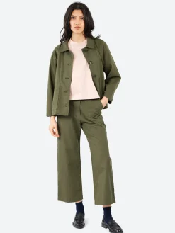 Sarahwear - Carole Cotton Twill Pant in Olive