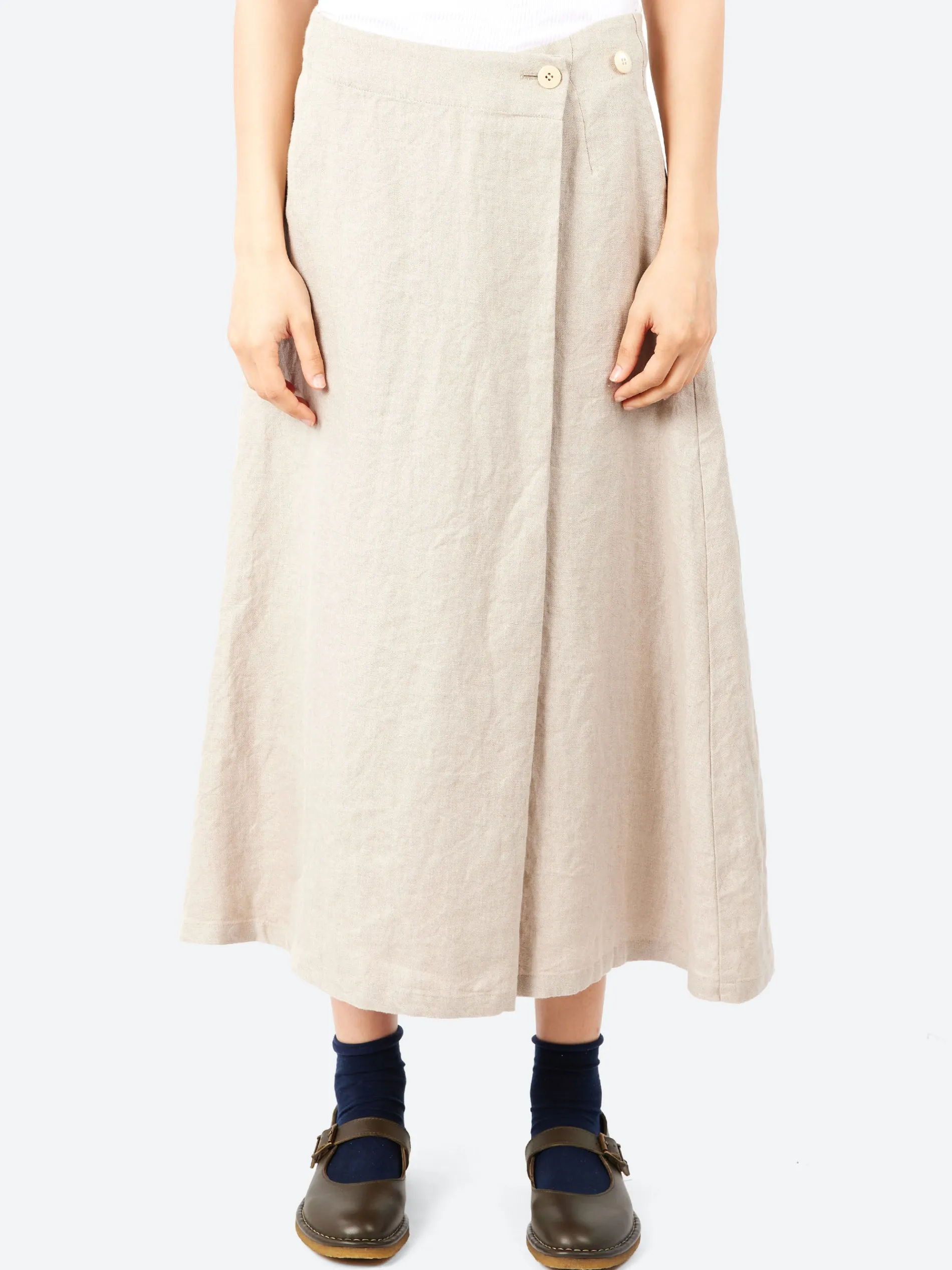 Sarahwear - Fake Wrap Skirt in Ecru