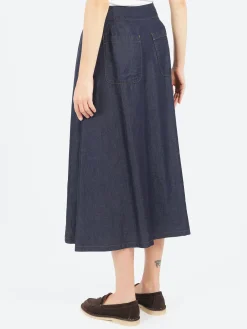 Sarahwear - Fake Wrap Skirt in Indigo