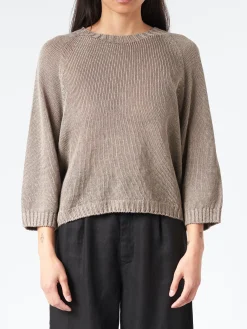 Sarahwear - Linen Knit Pullover in Grey