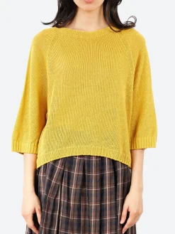 Sarahwear - Linen Knit Pullover in Yellow