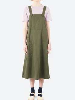 Sarahwear - Ranch Dress in Olive Cotton Twill