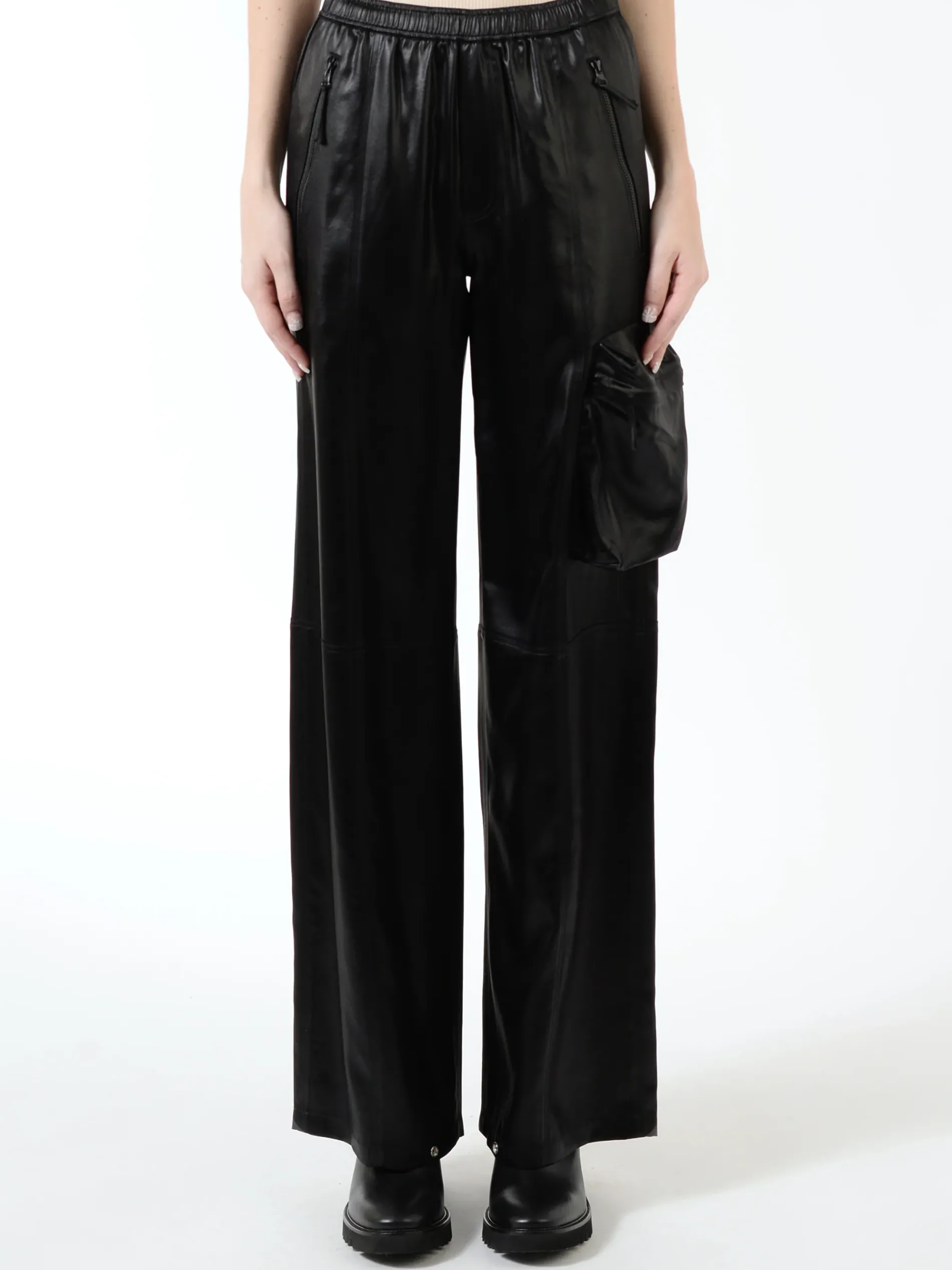 Shiny Cargo Trackpants