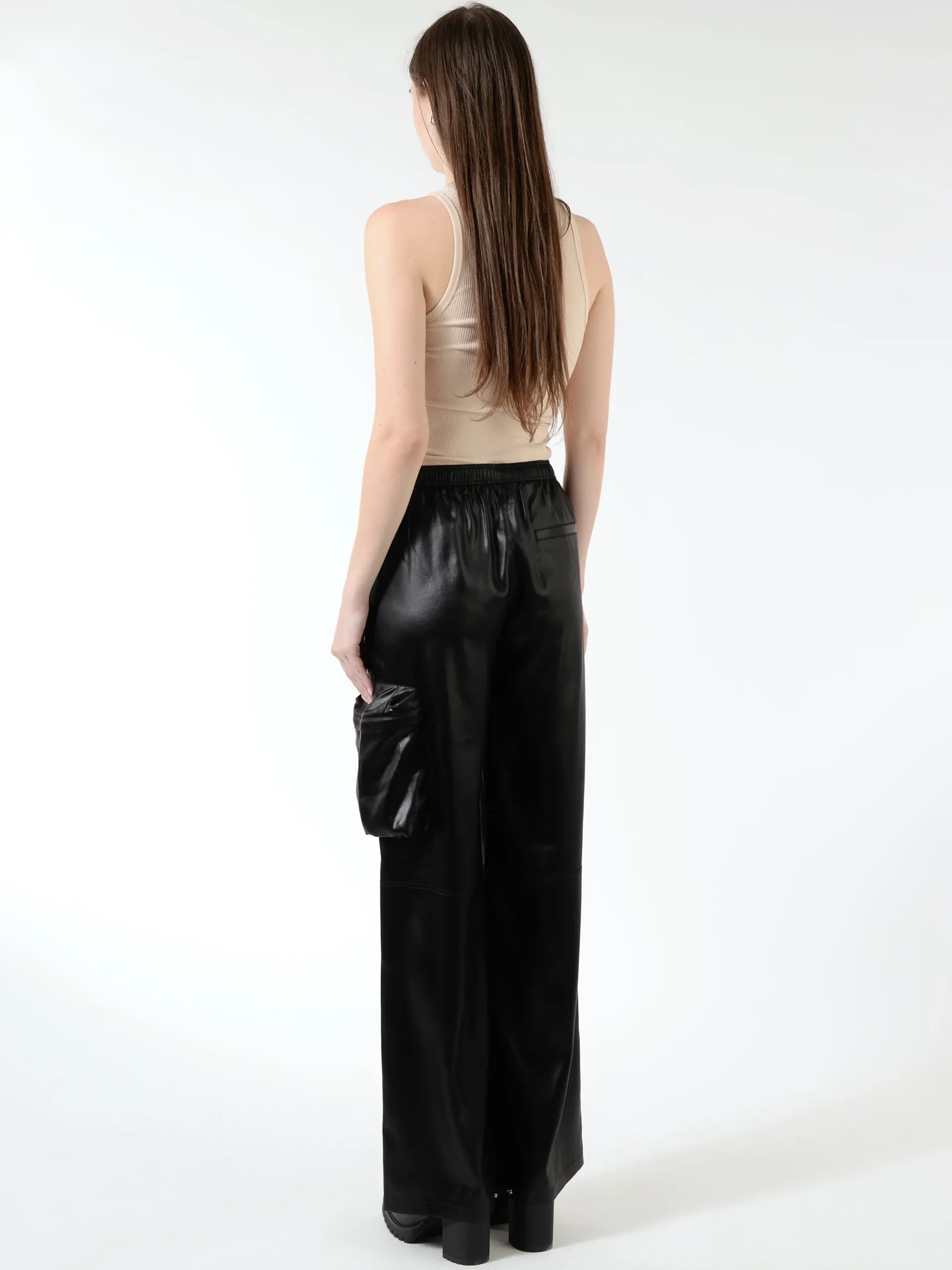 Shiny Cargo Trackpants