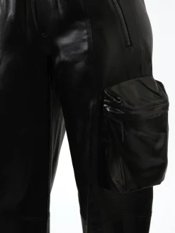Shiny Cargo Trackpants